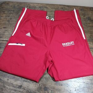 Adidas Sz LT Baseball Pants Team Track BRADLEY UNIVERSITY Red College